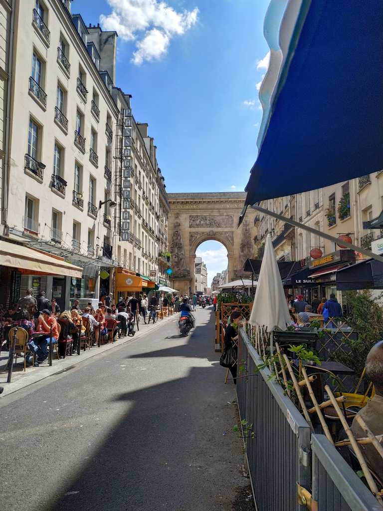 a street full of restaurants